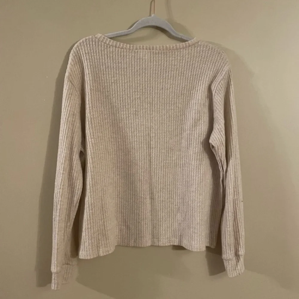 Stunner California Utah Grown Graphic & Sergo Lily Long Sleeve Top XL Beige